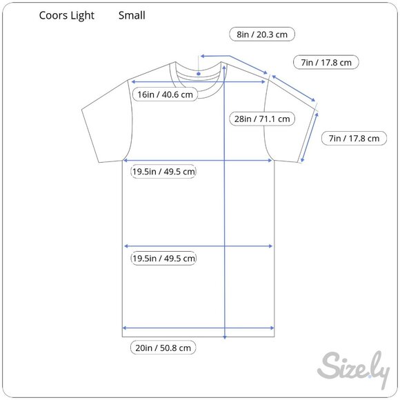 Coors Light Mens "Cold As The Rockies" Graphic Tee Shirt Small NWT - Picture 4 of 4